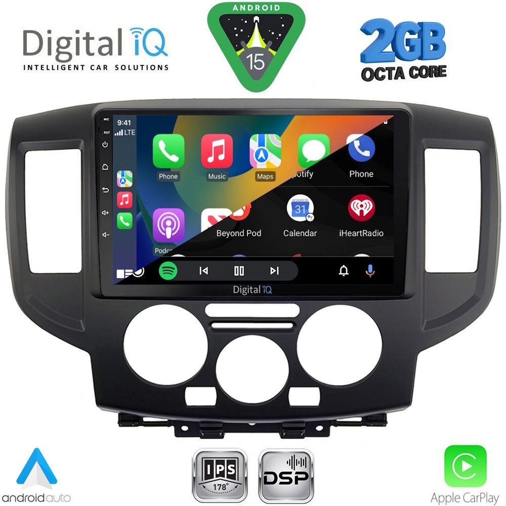 DIGITAL IQ RSF 4458BL_CPA (9inc) MULTIMEDIA TABLET for NISSAN NV 200 mod. 2009-2020 (BLACK) DIGITAL IQ RSF 4458BL_CPA (9inc) MULTIMEDIA TABLET for NISSAN NV 200 mod. 2009-2020 (BLACK)
