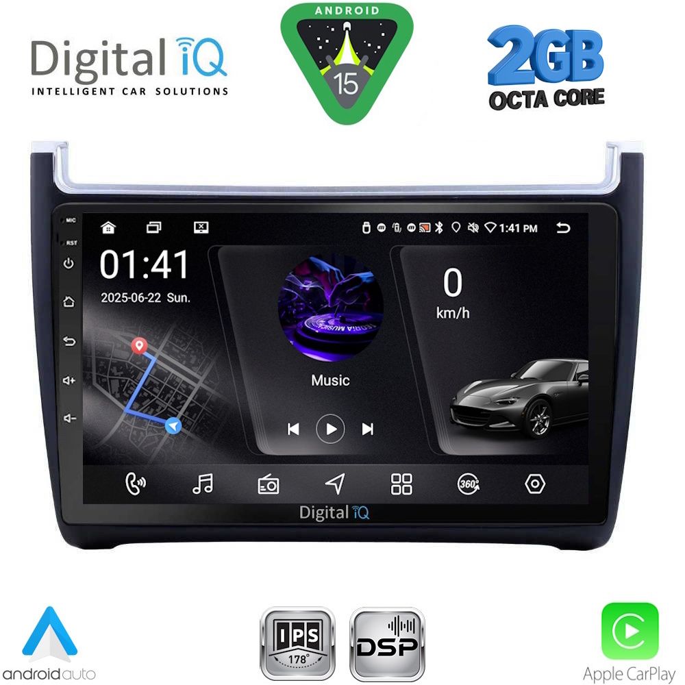 DIGITAL IQ RSF 4757_CPA (9inc) MULTIMEDIA TABLET for VW POLO mod. 2014-2017 DIGITAL IQ RSF 4757_CPA (9inc) MULTIMEDIA TABLET for VW POLO mod. 2014-2017