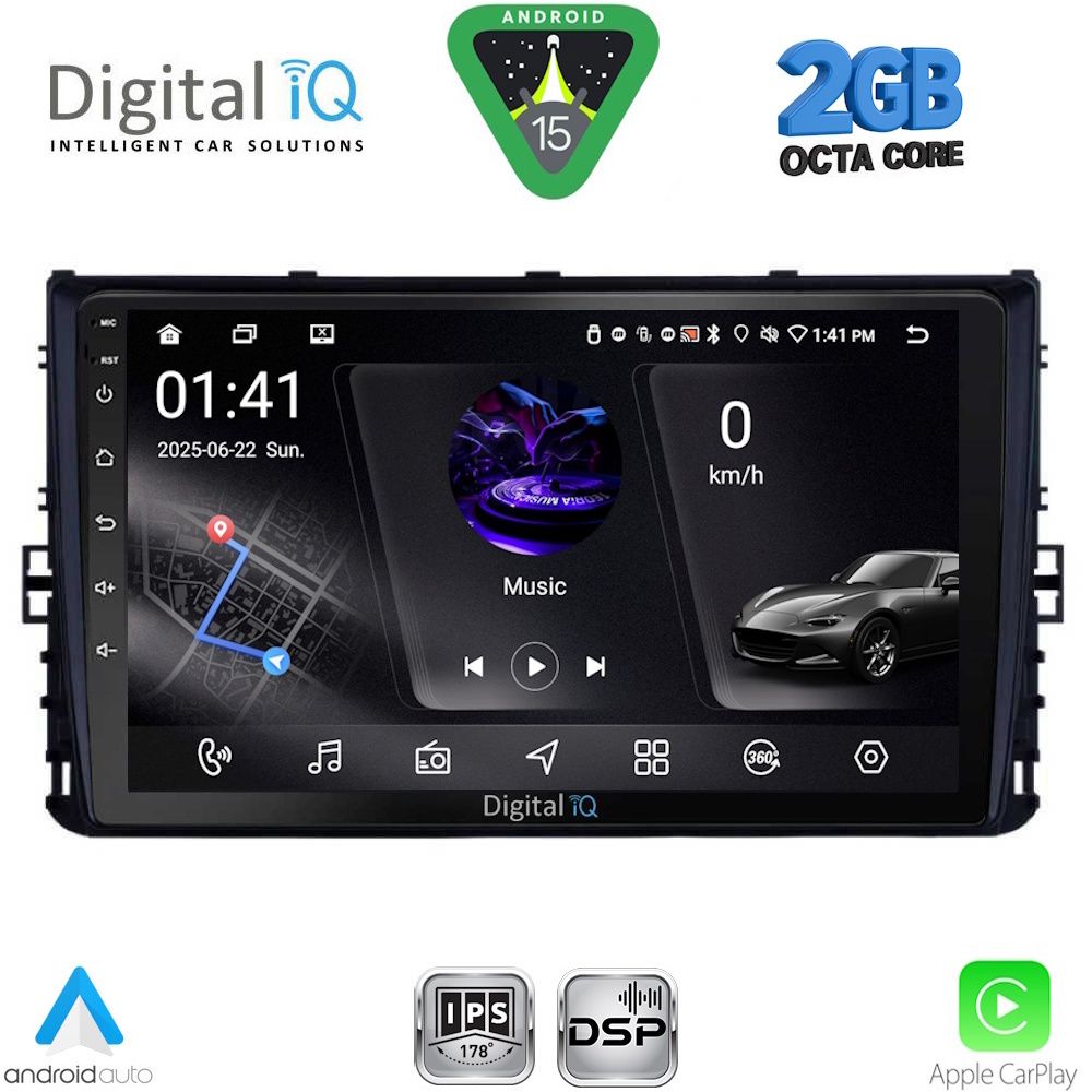 DIGITAL IQ RSF 4758_CPA (9inc) MULTIMEDIA TABLET for VW POLO – TROC – TCROSS - TAIGO mod. 2017-2026 DIGITAL IQ RSF 4758_CPA (9inc) MULTIMEDIA TABLET for VW POLO – TROC – TCROSS - TAIGO mod. 2017-2026