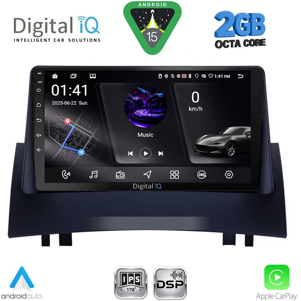 DIGITAL IQ RSF 4555_CPA (9inc) MULTIMEDIA TABLET for RENAULT MEGANE 2 mod. 2002-2008 DIGITAL IQ RSF 4555_CPA (9inc) MULTIMEDIA TABLET for RENAULT MEGANE 2 mod. 2002-2008