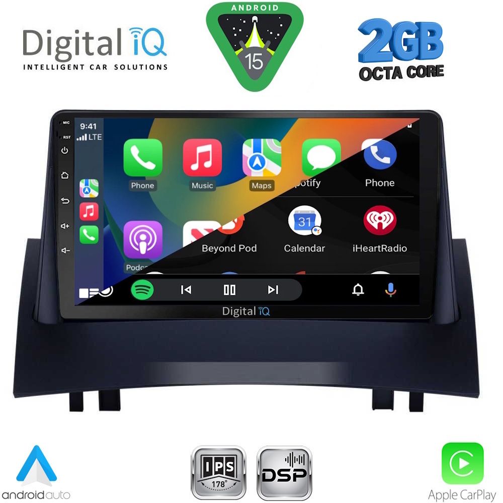 DIGITAL IQ RSF 4555_CPA (9inc) MULTIMEDIA TABLET for RENAULT MEGANE 2 mod. 2002-2008 DIGITAL IQ RSF 4555_CPA (9inc) MULTIMEDIA TABLET for RENAULT MEGANE 2 mod. 2002-2008