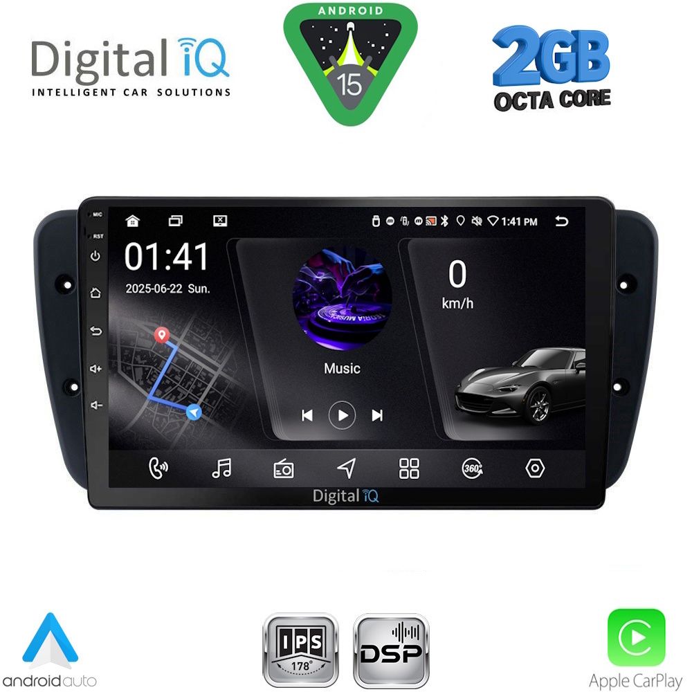 DIGITAL IQ RSF 4571_CPA (9inc) MULTIMEDIA TABLET for SEAT IBIZA mod. 2008-2015 DIGITAL IQ RSF 4571_CPA (9inc) MULTIMEDIA TABLET for SEAT IBIZA mod. 2008-2015