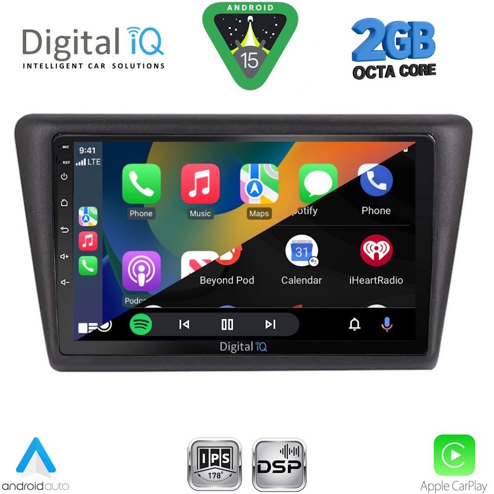 DIGITAL IQ RSF 4600_CPA (9inc) MULTIMEDIA TABLET for SKODA RAPID SPACEBACK mod. 2014-2019 DIGITAL IQ RSF 4600_CPA (9inc) MULTIMEDIA TABLET for SKODA RAPID SPACEBACK mod. 2014-2019