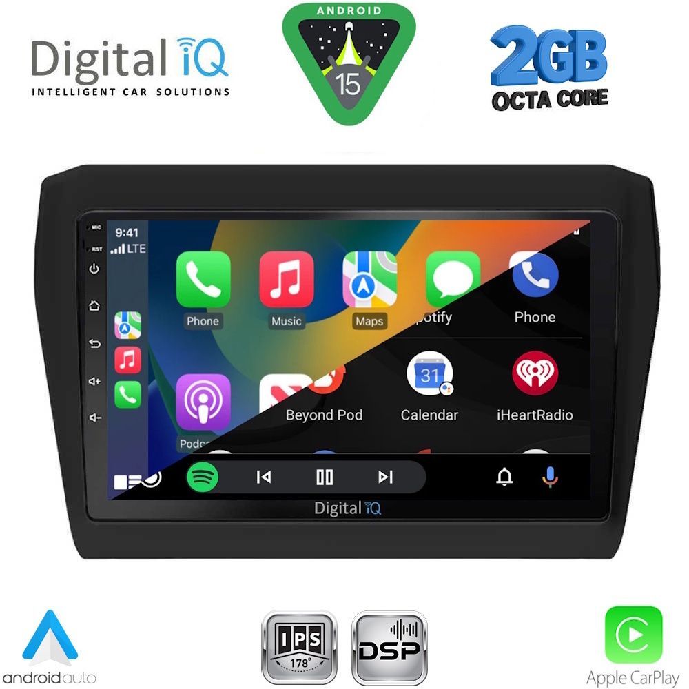 DIGITAL IQ RSF 4686_CPA (9inc) MULTIMEDIA TABLET for SUZUKI SWIFT mod. 2017-2023 DIGITAL IQ RSF 4686_CPA (9inc) MULTIMEDIA TABLET for SUZUKI SWIFT mod. 2017-2023