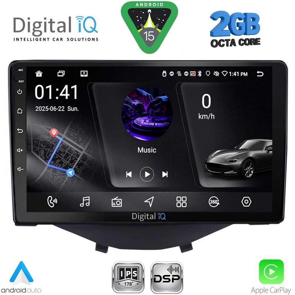 DIGITAL IQ RSF 4715_CPA CLIMA-A/C (9inc) MULTIMEDIA TABLET for CITROEN C1 - PEUGEOT 108 - TOYOTA AYGO mod. 2014-2022 DIGITAL IQ RSF 4715_CPA CLIMA-A/C (9inc) MULTIMEDIA TABLET for CITROEN C1 - PEUGEOT 108 - TOYOTA AYGO mod. 2014-2022