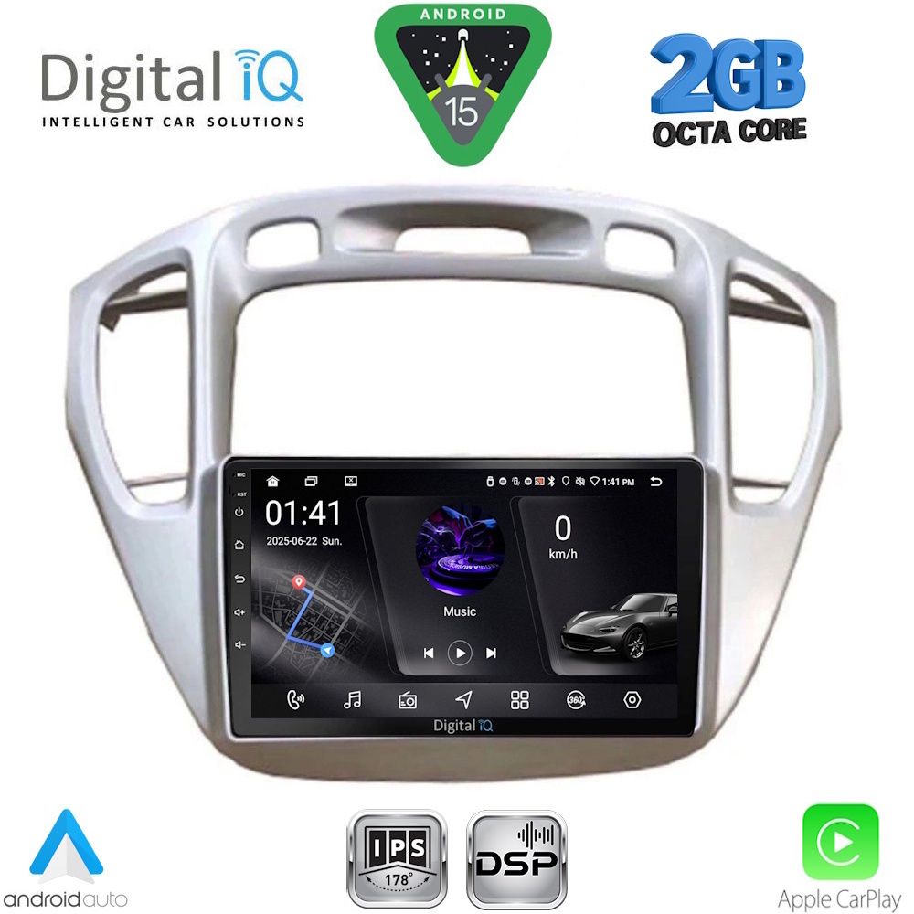 DIGITAL IQ RSF 4718_CPA (9inc) MULTIMEDIA TABLET for TOYOTA HIGHLANDER mod. 2002-2009 DIGITAL IQ RSF 4718_CPA (9inc) MULTIMEDIA TABLET for TOYOTA HIGHLANDER mod. 2002-2009