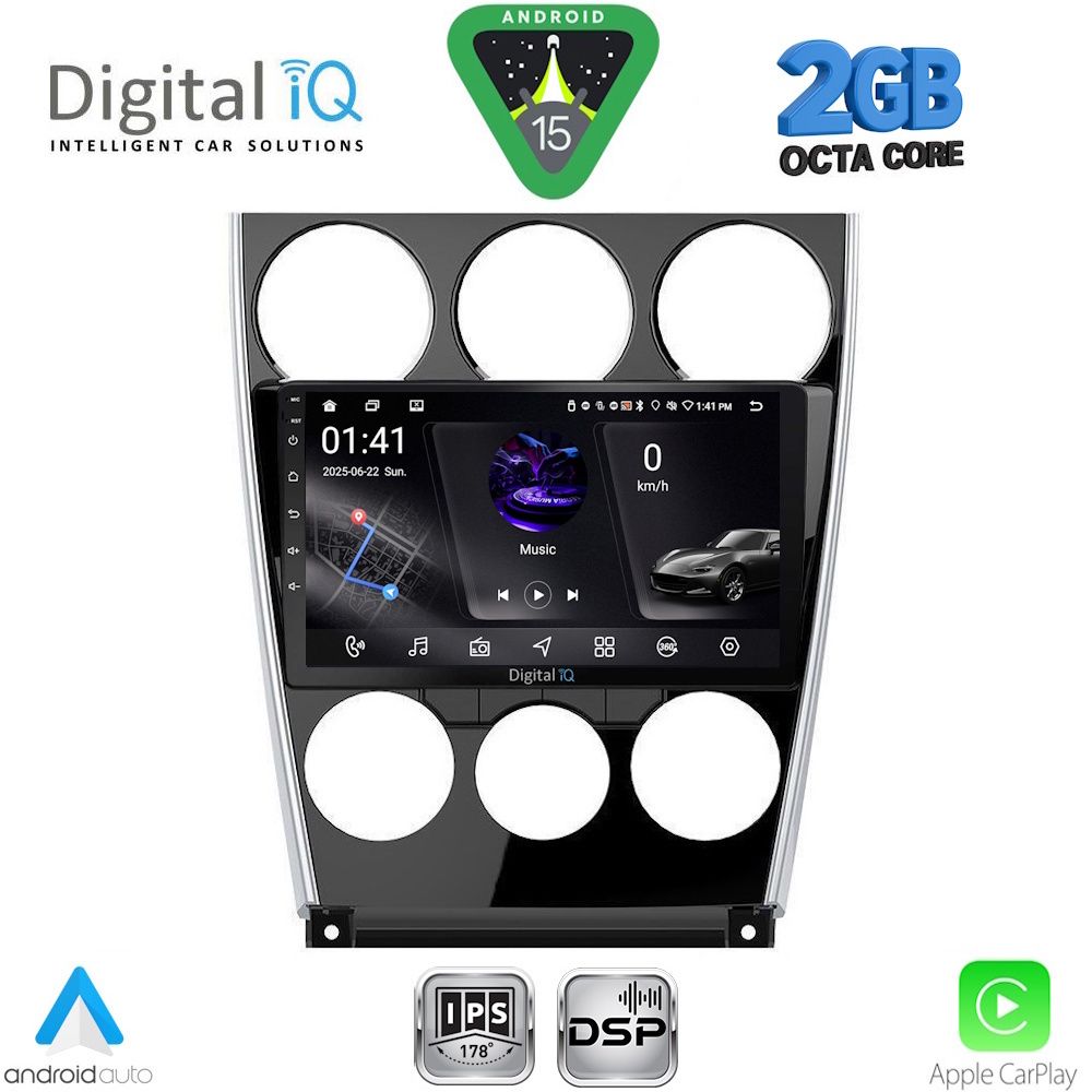 DIGITAL IQ RSF 4375_CPA (9inc) MULTIMEDIA TABLET for MAZDA 6 (FACELIFT) mod. 2005-2008 DIGITAL IQ RSF 4375_CPA (9inc) MULTIMEDIA TABLET for MAZDA 6 (FACELIFT) mod. 2005-2008