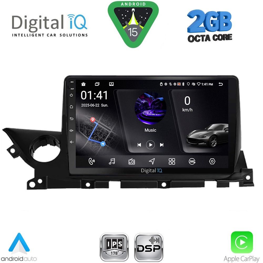 DIGITAL IQ RSF 4379B_CPA (9inc) MULTIMEDIA TABLET for MAZDA 6 mod. 2021-2026 DIGITAL IQ RSF 4379B_CPA (9inc) MULTIMEDIA TABLET for MAZDA 6 mod. 2021-2026