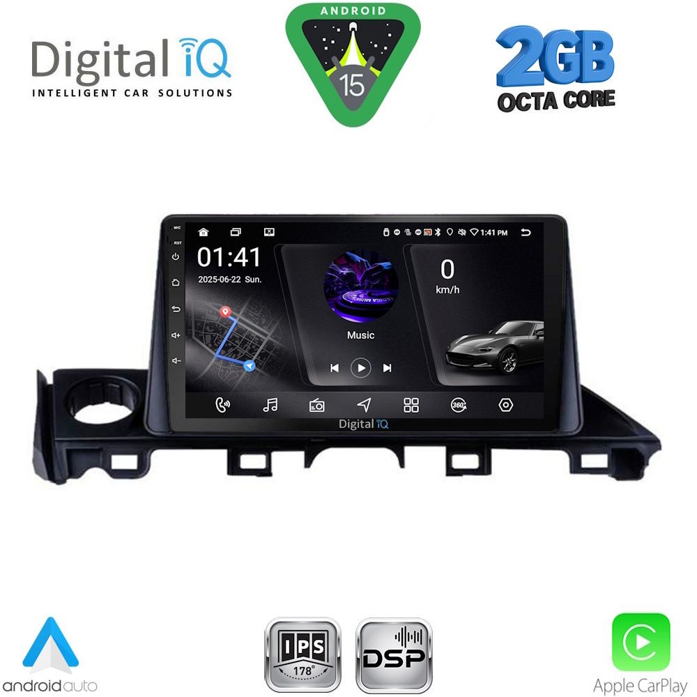 DIGITAL IQ RSF 4379_CPA (9inc) MULTIMEDIA TABLET for MAZDA 6 mod. 2017-2020 DIGITAL IQ RSF 4379_CPA (9inc) MULTIMEDIA TABLET for MAZDA 6 mod. 2017-2020