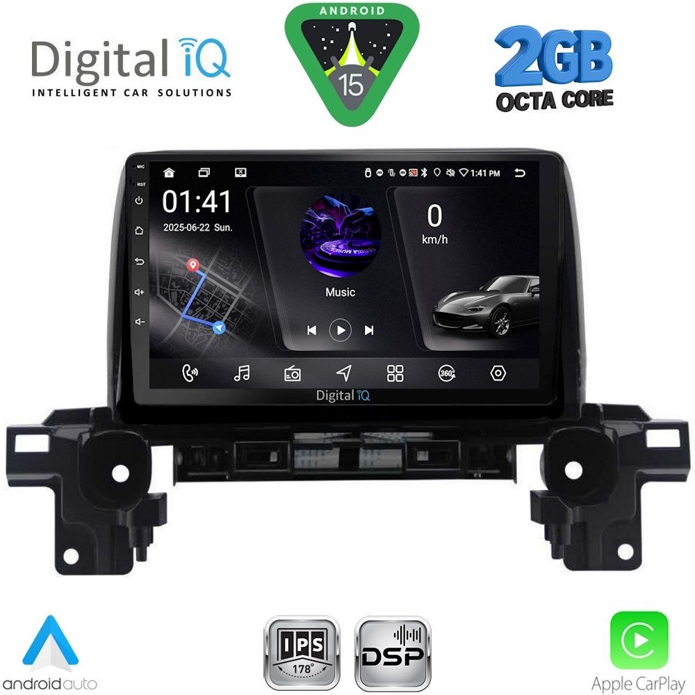 DIGITAL IQ RSF 4381_CPA (9inc) MULTIMEDIA TABLET for MAZDA CX5 mod. 2017-2025 DIGITAL IQ RSF 4381_CPA (9inc) MULTIMEDIA TABLET for MAZDA CX5 mod. 2017-2025