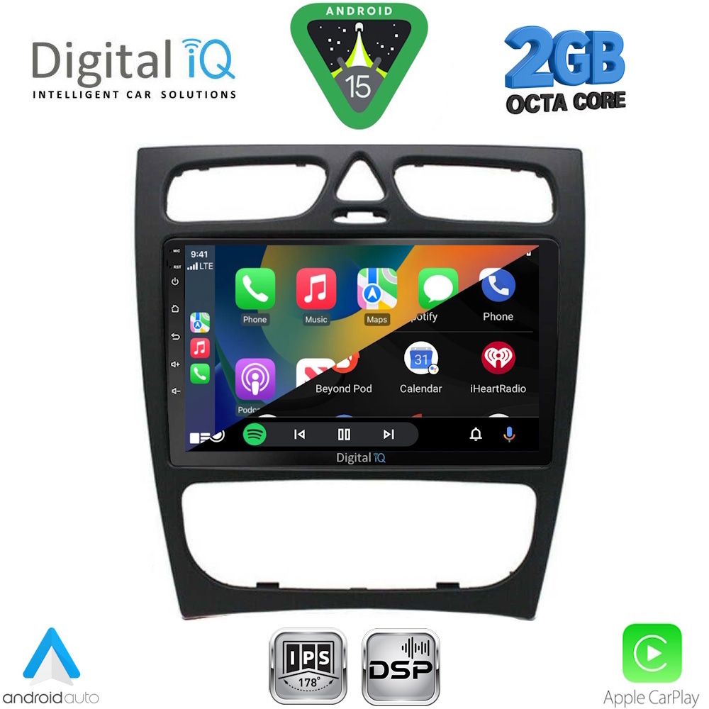 DIGITAL IQ RSF 4402_CPA (9inc) MULTIMEDIA TABLET for MERCEDES C (W203) mod. 1999-2004 DIGITAL IQ RSF 4402_CPA (9inc) MULTIMEDIA TABLET for MERCEDES C (W203) mod. 1999-2004