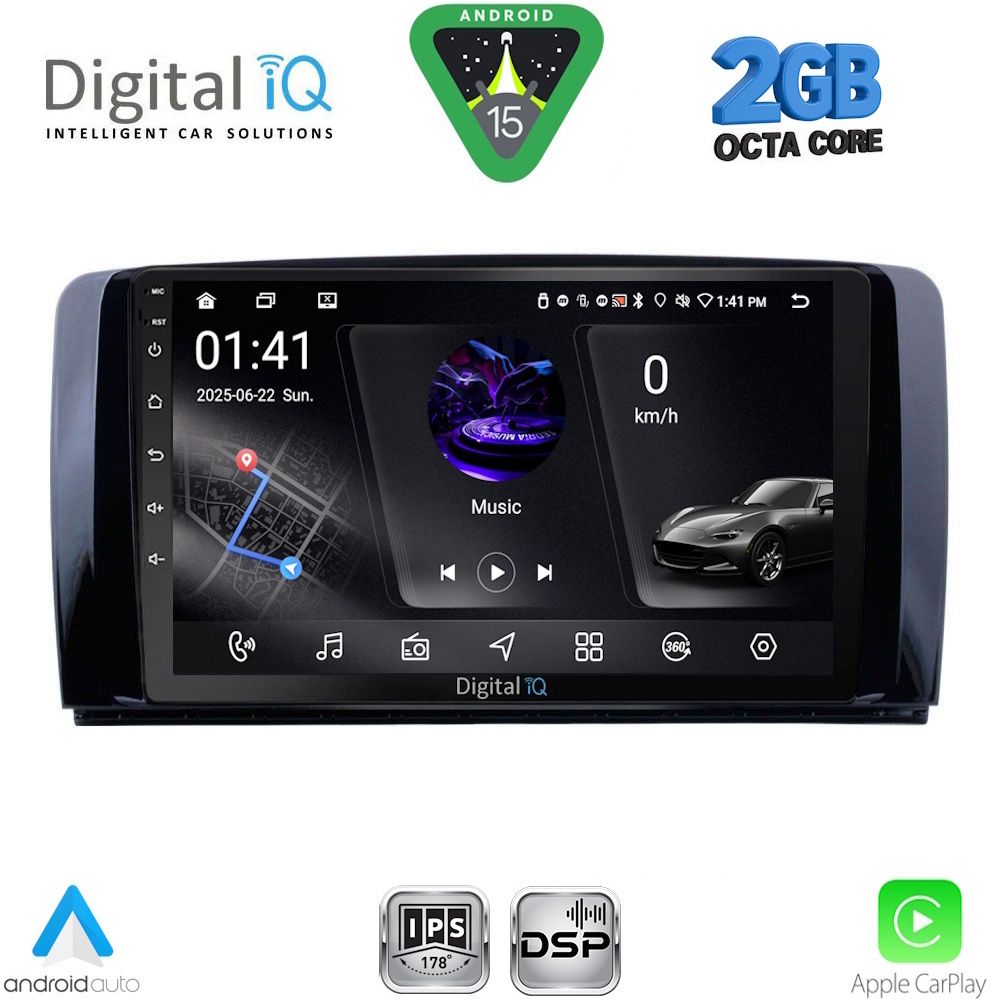 DIGITAL IQ RSF 4422_CPA (9inc) MULTIMEDIA TABLET for MERCEDES R (W251) mod. 2006-2015 DIGITAL IQ RSF 4422_CPA (9inc) MULTIMEDIA TABLET for MERCEDES R (W251) mod. 2006-2015