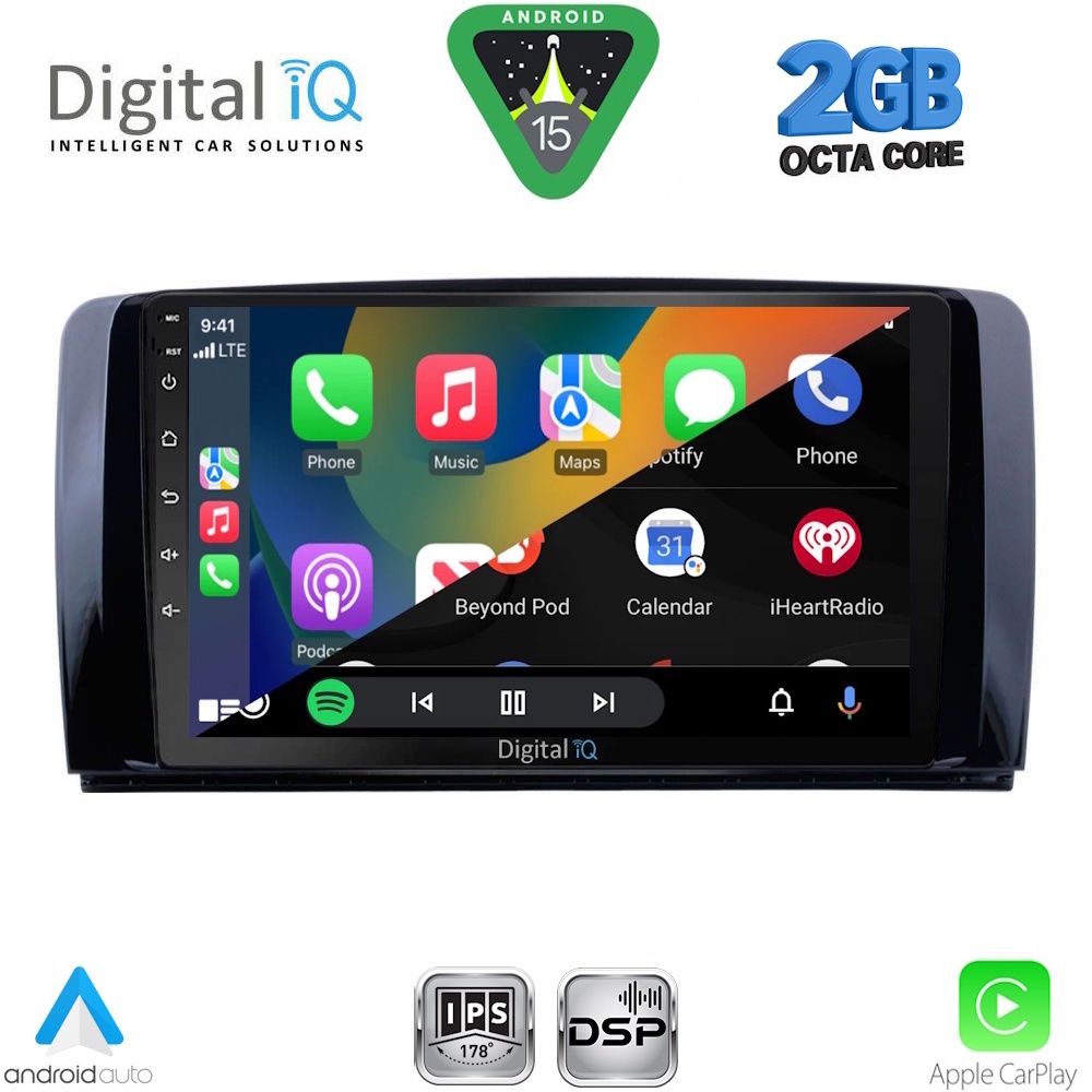 DIGITAL IQ RSF 4422_CPA (9inc) MULTIMEDIA TABLET for MERCEDES R (W251) mod. 2006-2015 DIGITAL IQ RSF 4422_CPA (9inc) MULTIMEDIA TABLET for MERCEDES R (W251) mod. 2006-2015