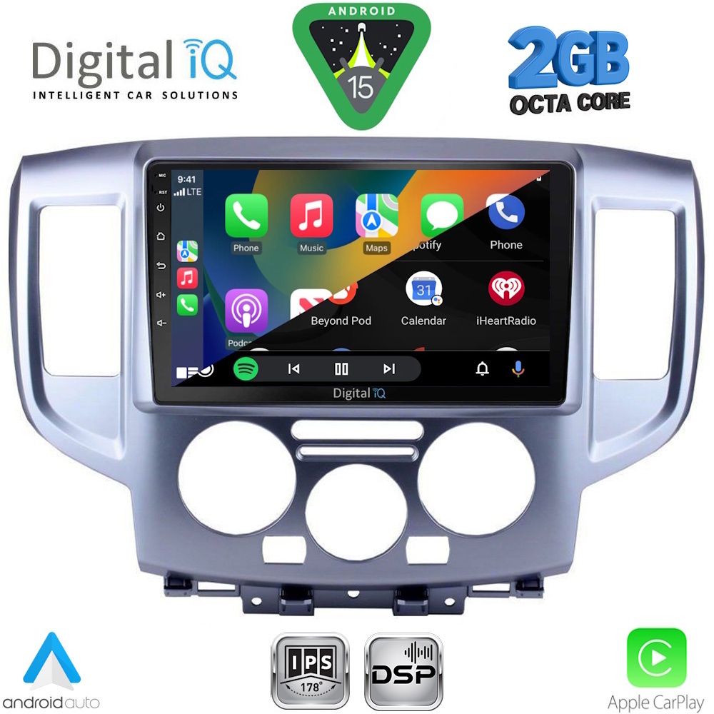 DIGITAL IQ RSF 4458SL_CPA (9inc) MULTIMEDIA TABLET for NISSAN NV 200 mod. 2009-2020 (SILVER) DIGITAL IQ RSF 4458SL_CPA (9inc) MULTIMEDIA TABLET for NISSAN NV 200 mod. 2009-2020 (SILVER)