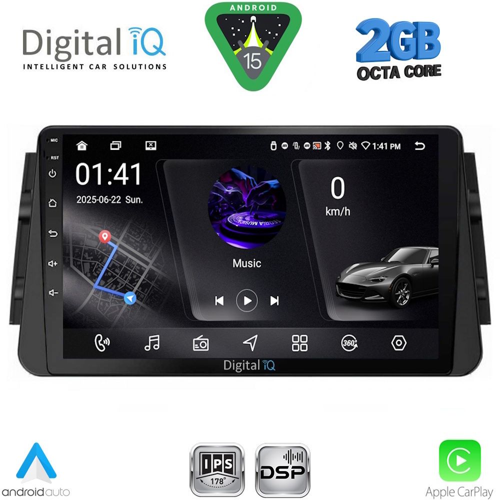 DIGITAL IQ RSF 4460_CPA (9inc) MULTIMEDIA TABLET for NISSAN MICRA mod. 2017-2025 DIGITAL IQ RSF 4460_CPA (9inc) MULTIMEDIA TABLET for NISSAN MICRA mod. 2017-2025