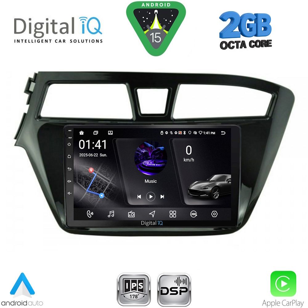 DIGITAL IQ RSF 4229_CPA (9inc) MULTIMEDIA TABLET for HYUNDAI i20 mod. 2014-2018 DIGITAL IQ RSF 4229_CPA (9inc) MULTIMEDIA TABLET for HYUNDAI i20 mod. 2014-2018