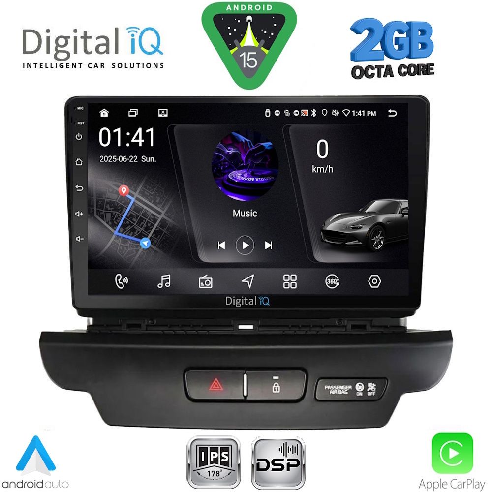 DIGITAL IQ RSF 4304_CPA (9inc) MULTIMEDIA TABLET for KIA CEED - XCEED mod. 2018-2022 DIGITAL IQ RSF 4304_CPA (9inc) MULTIMEDIA TABLET for KIA CEED - XCEED mod. 2018-2022