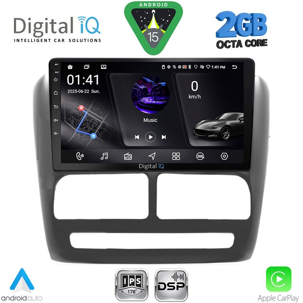 DIGITAL IQ RSF 4137_CPA (9inc) MULTIMEDIA TABLET for FIAT DOBLO mod. 2010-2015 DIGITAL IQ RSF 4137_CPA (9inc) MULTIMEDIA TABLET for FIAT DOBLO mod. 2010-2015