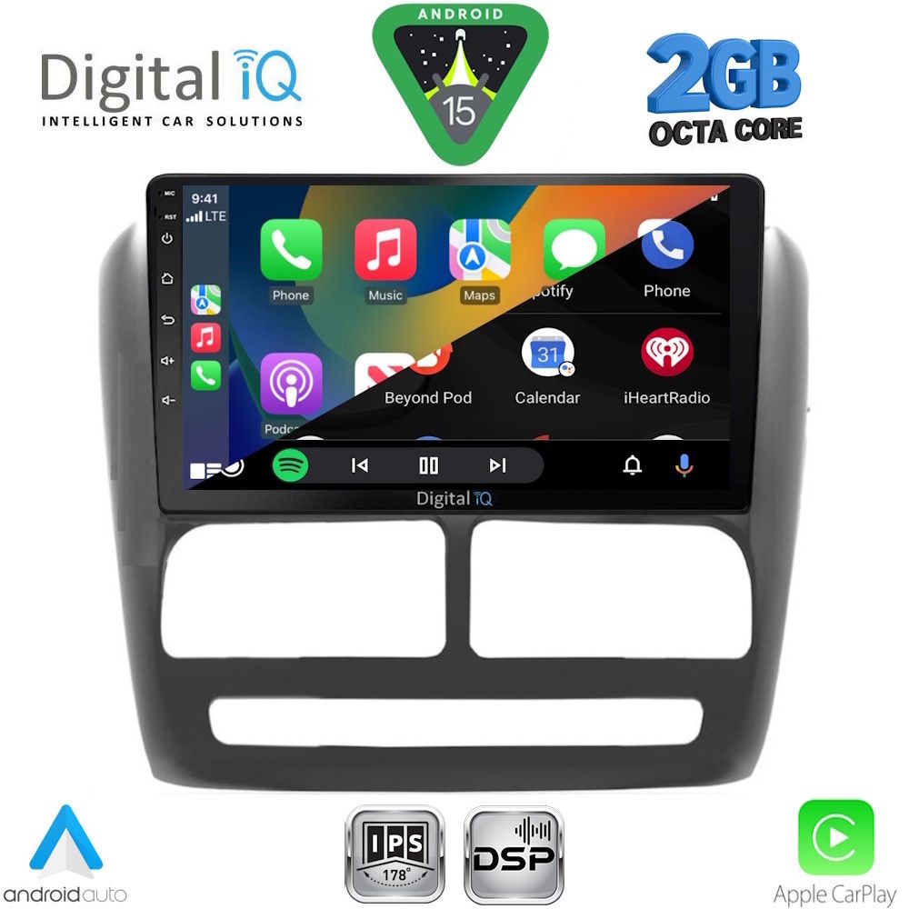 DIGITAL IQ RSF 4137_CPA (9inc) MULTIMEDIA TABLET for FIAT DOBLO mod. 2010-2015 DIGITAL IQ RSF 4137_CPA (9inc) MULTIMEDIA TABLET for FIAT DOBLO mod. 2010-2015