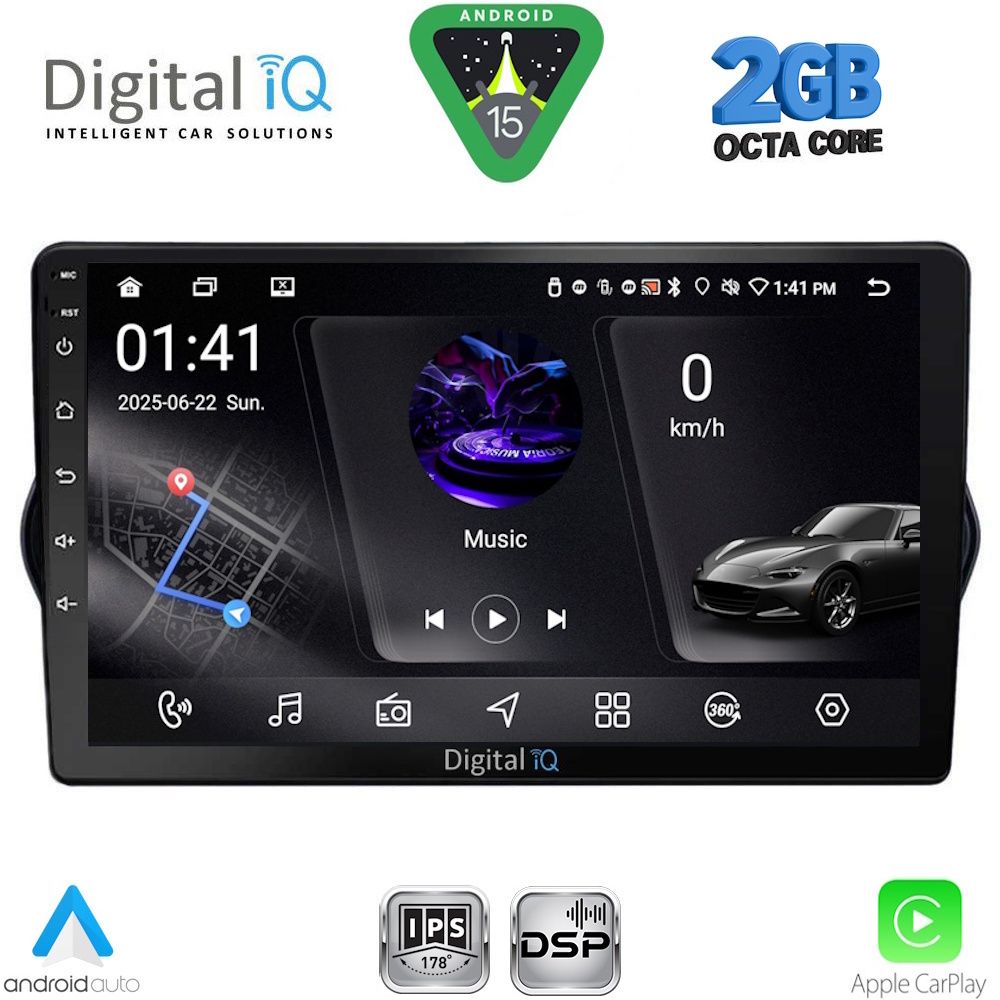 DIGITAL IQ RSF 4148_CPA (9inc) MULTIMEDIA TABLET for FIAT TIPO mod. 2015-2023 DIGITAL IQ RSF 4148_CPA (9inc) MULTIMEDIA TABLET for FIAT TIPO mod. 2015-2023