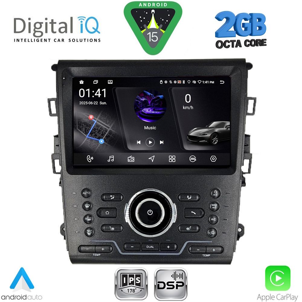 DIGITAL IQ RSF 4164_CPA CLIMA (9inc) MULTIMEDIA TABLET for FORD MONDEO mod. 2014-2023 DIGITAL IQ RSF 4164_CPA CLIMA (9inc) MULTIMEDIA TABLET for FORD MONDEO mod. 2014-2023