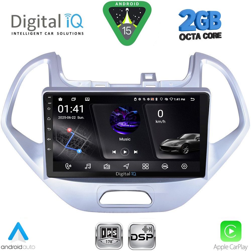 DIGITAL IQ RSF 4167LO_CPA (9inc) MULTIMEDIA TABLET for FORD KA mod. 2017-2024 DIGITAL IQ RSF 4167LO_CPA (9inc) MULTIMEDIA TABLET for FORD KA mod. 2017-2024