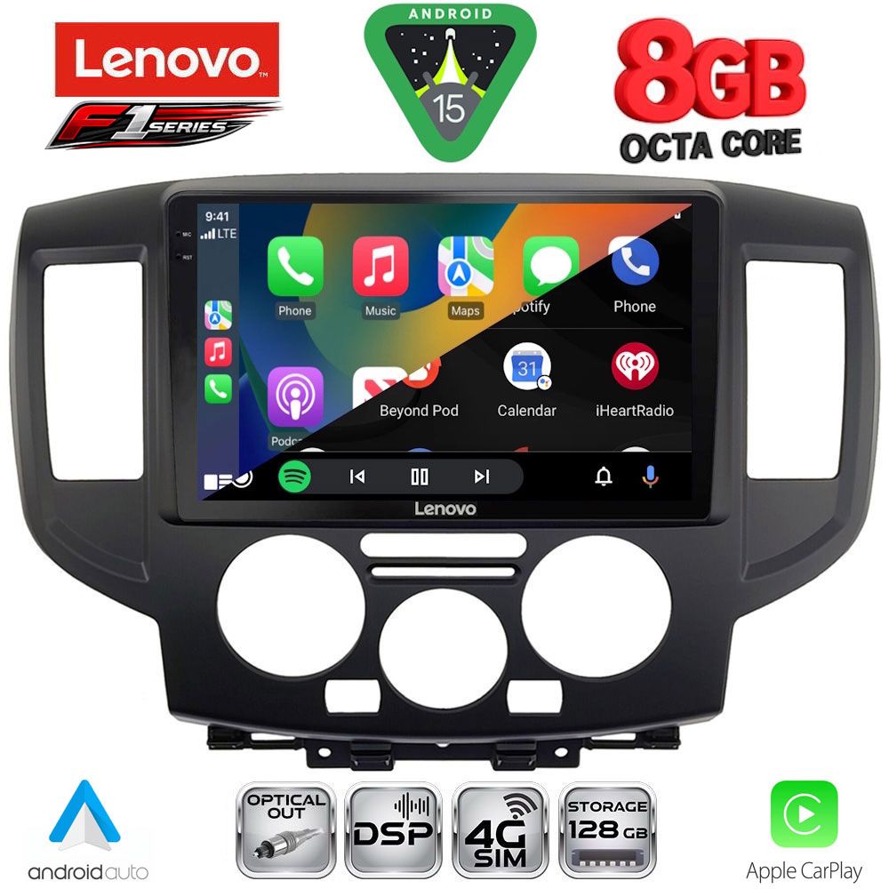 LENOVO SSR 10458BL_CPA (9inc) MULTIMEDIA TABLET for NISSAN NV 200 mod. 2009-2020 (BLACk) LENOVO SSR 10458BL_CPA (9inc) MULTIMEDIA TABLET for NISSAN NV 200 mod. 2009-2020 (BLACk)