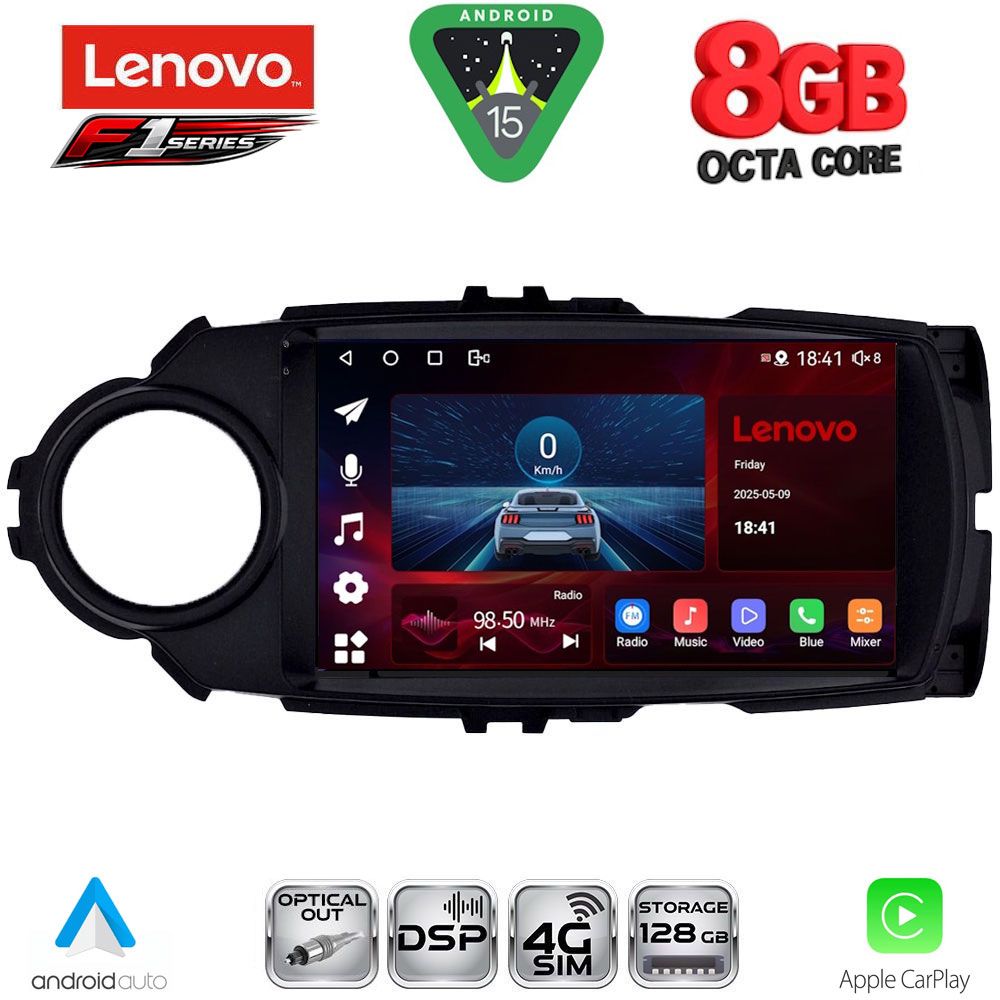 LENOVO SSR 10737FL_CPA (9inc) MULTIMEDIA TABLET for TOYOTA YARIS mod. 2015-2020 LENOVO SSR 10737FL_CPA (9inc) MULTIMEDIA TABLET for TOYOTA YARIS mod. 2015-2020