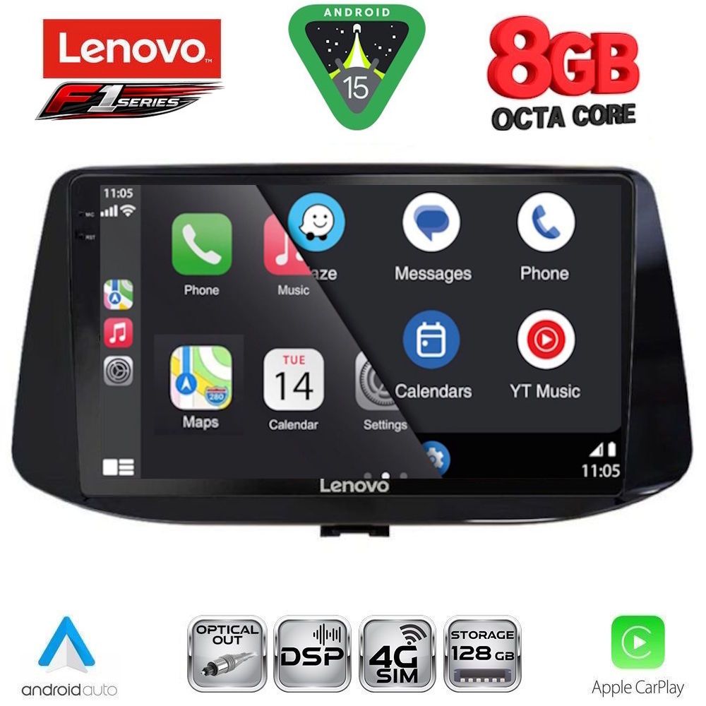 LENOVO SSR 10233_CPA (9inc) MULTIMEDIA TABLET for HYUNDAI i30 mod. 2018-2025 LENOVO SSR 10233_CPA (9inc) MULTIMEDIA TABLET for HYUNDAI i30 mod. 2018-2025