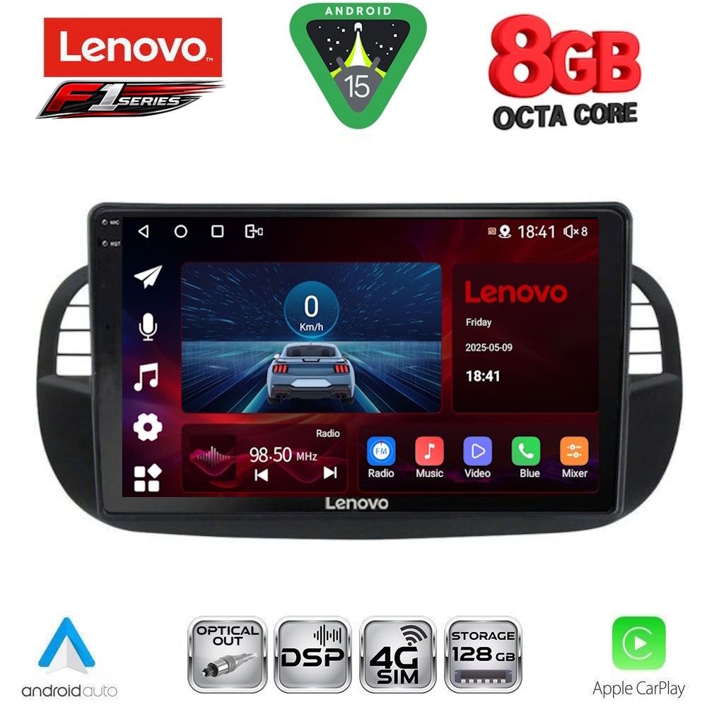 LENOVO SSR 10130BL_CPA (9inc) MULTIMEDIA TABLET for FIAT 500 mod. 2007-2015 (BLACK) LENOVO SSR 10130BL_CPA (9inc) MULTIMEDIA TABLET for FIAT 500 mod. 2007-2015 (BLACK)