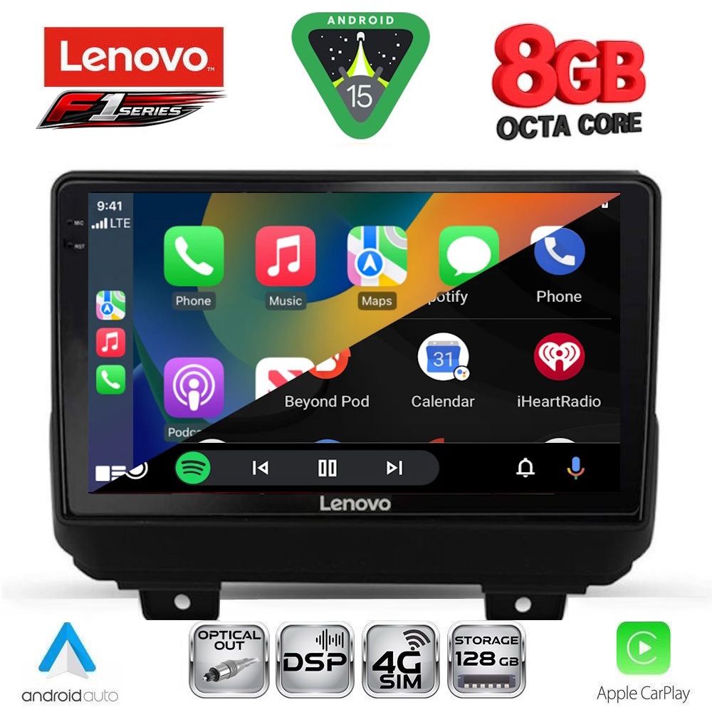 LENOVO SSR 10298_CPA (9inc) MULTIMEDIA TABLET for JEEP WRANGLER mod. 2018-2026 LENOVO SSR 10298_CPA (9inc) MULTIMEDIA TABLET for JEEP WRANGLER mod. 2018-2026