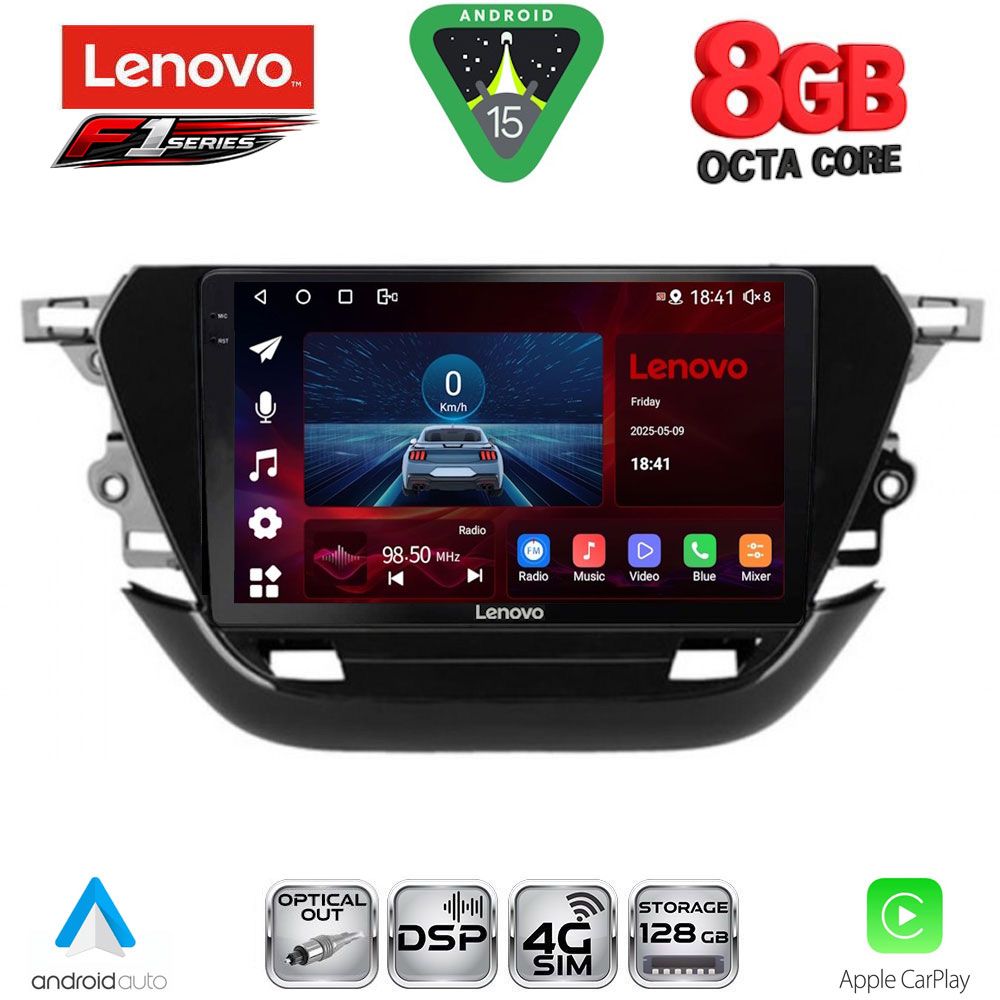 LENOVO SSR 10487_CPA (9inc) MULTIMEDIA TABLET for OPEL CORSA F mod. 2019-2024 LENOVO SSR 10487_CPA (9inc) MULTIMEDIA TABLET for OPEL CORSA F mod. 2019-2024
