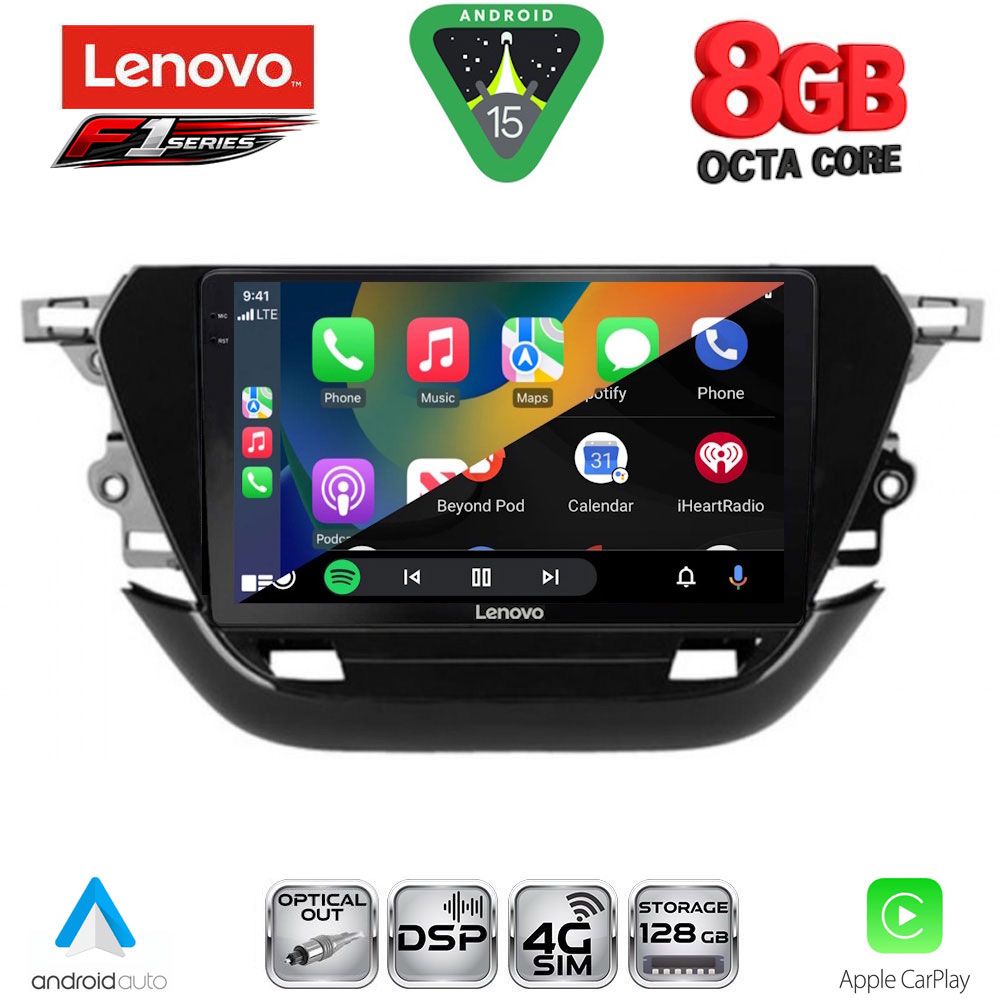 LENOVO SSR 10487_CPA (9inc) MULTIMEDIA TABLET for OPEL CORSA F mod. 2019-2024 LENOVO SSR 10487_CPA (9inc) MULTIMEDIA TABLET for OPEL CORSA F mod. 2019-2024