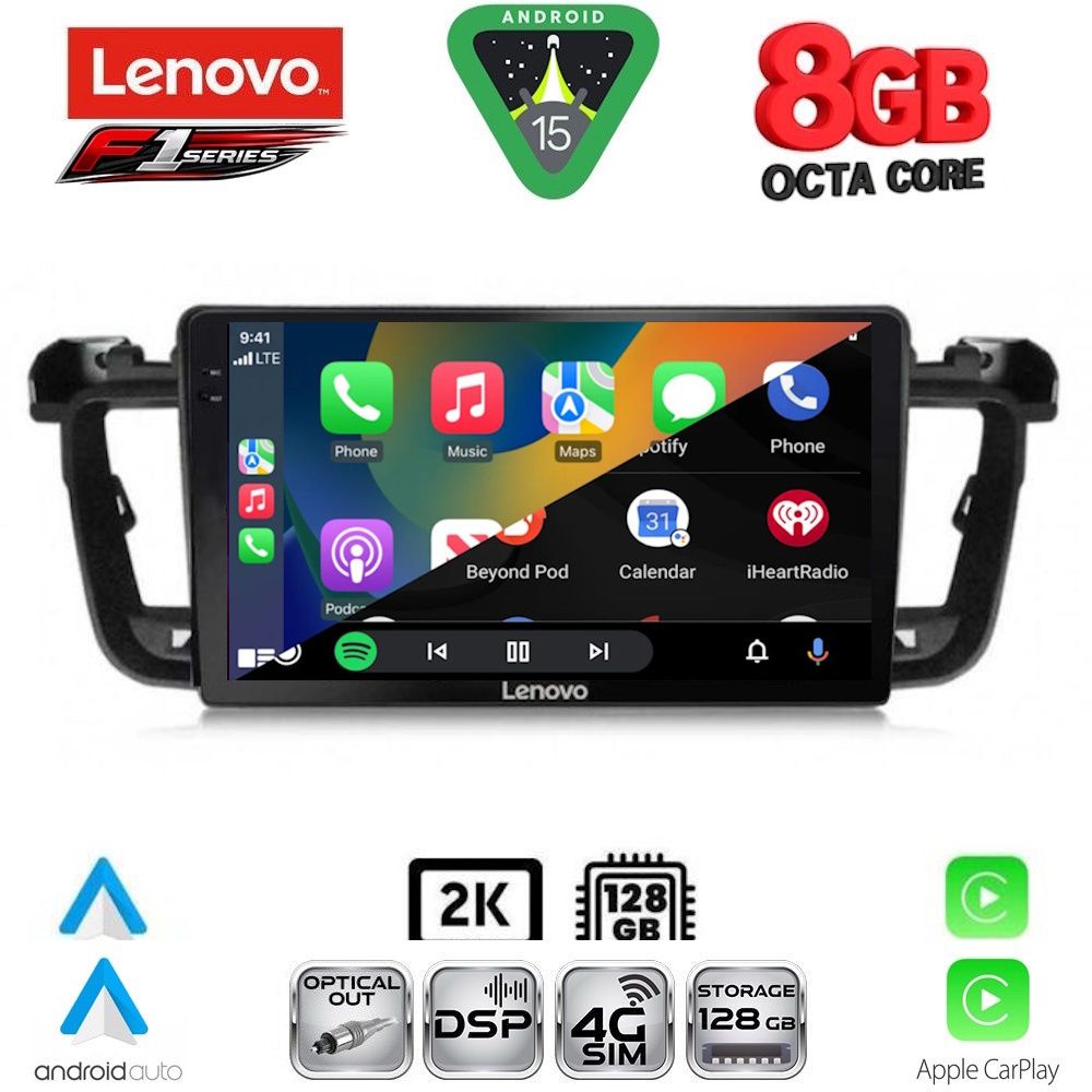 LENOVO SSR 10518_CPA (9inc) MULTIMEDIA TABLET for PEUGEOT 508 mod. 2010-2016 LENOVO SSR 10518_CPA (9inc) MULTIMEDIA TABLET for PEUGEOT 508 mod. 2010-2016