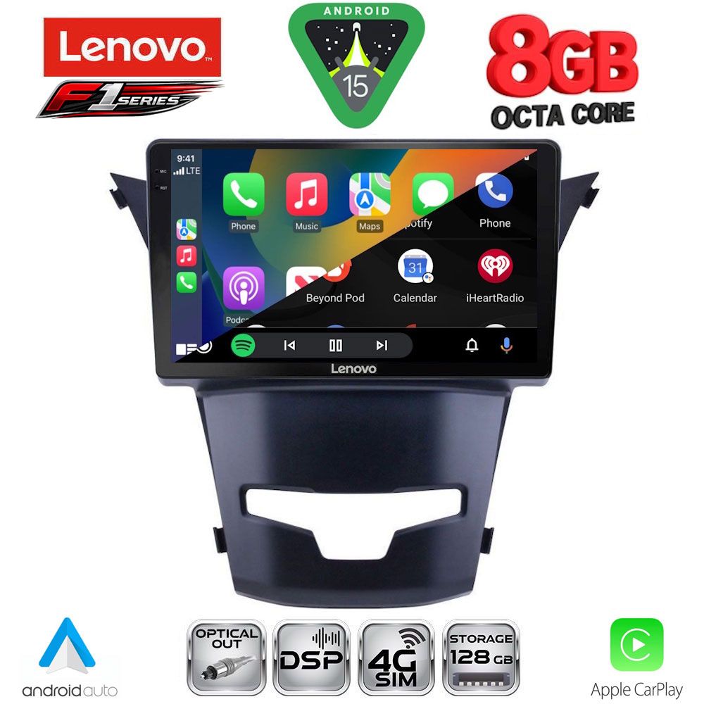 LENOVO SSR 10653_CPA (9inc) MULTIMEDIA TABLET for SSANGYONG KORANDO mod. 2014-2019 LENOVO SSR 10653_CPA (9inc) MULTIMEDIA TABLET for SSANGYONG KORANDO mod. 2014-2019