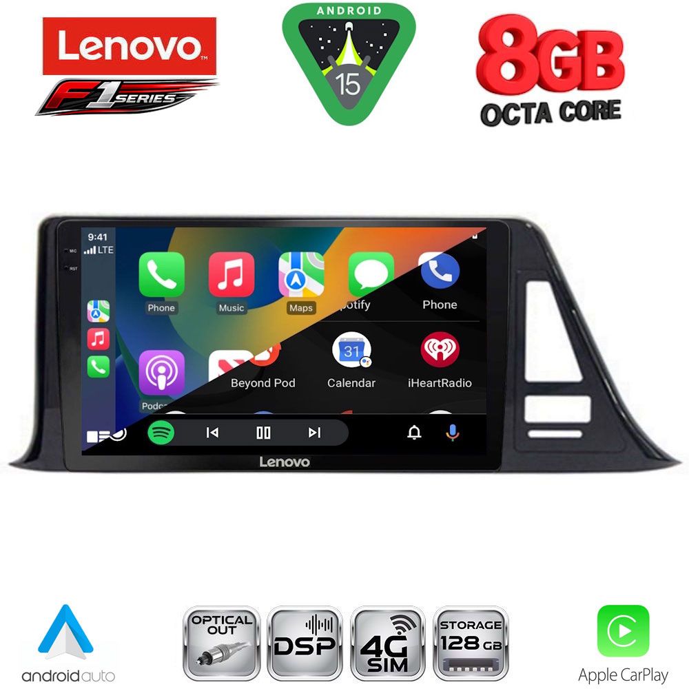 LENOVO SSR 10709_CPA (9inc) MULTIMEDIA TABLET for TOYOTA CH-R mod. 2017-2023 LENOVO SSR 10709_CPA (9inc) MULTIMEDIA TABLET for TOYOTA CH-R mod. 2017-2023
