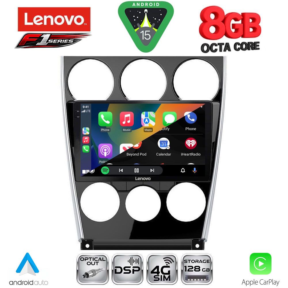 LENOVO SSR 10375_CPA (9inc) MULTIMEDIA TABLET for MAZDA 6 (FACELIFT) mod. 2005-2008 LENOVO SSR 10375_CPA (9inc) MULTIMEDIA TABLET for MAZDA 6 (FACELIFT) mod. 2005-2008