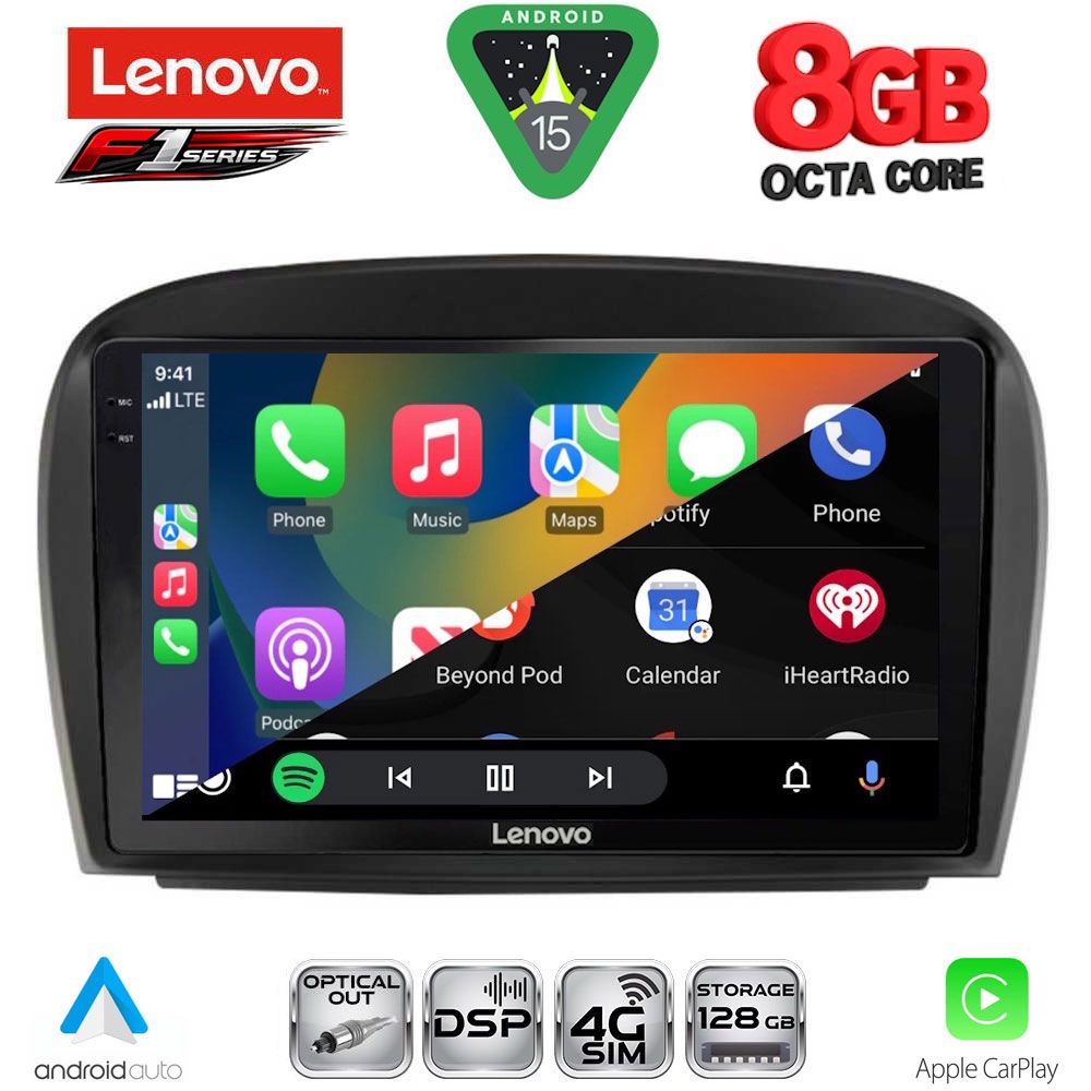 LENOVO SSR 10427_CPA (9inc) MULTIMEDIA TABLET for MERCEDES SL (R230) FACELIFT mod. 2006-2012 LENOVO SSR 10427_CPA (9inc) MULTIMEDIA TABLET for MERCEDES SL (R230) FACELIFT mod. 2006-2012