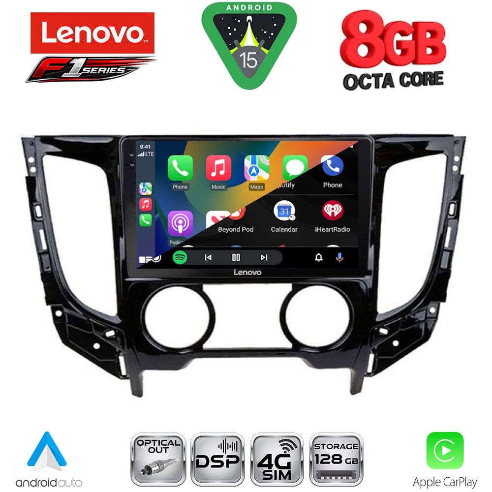 LENOVO SSR 10437_CPA A/C (9inc) MULTIMEDIA TABLET for MITSUBISHI L200 mod. 2015-2019 with A/C LENOVO SSR 10437_CPA A/C (9inc) MULTIMEDIA TABLET for MITSUBISHI L200 mod. 2015-2019 with A/C