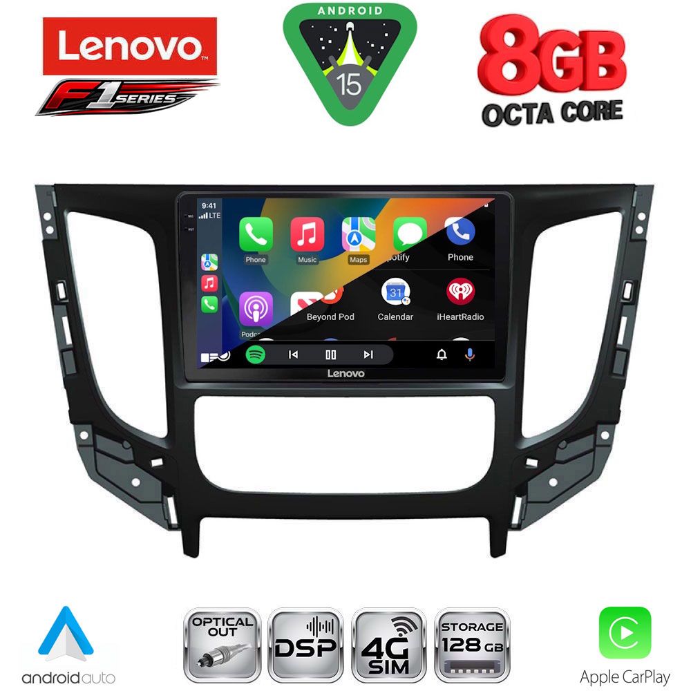 LENOVO SSR 10437_CPA CLIMA (9inc) MULTIMEDIA TABLET for MITSUBISHI L200 mod. 2015-2019 with CLIMA LENOVO SSR 10437_CPA CLIMA (9inc) MULTIMEDIA TABLET for MITSUBISHI L200 mod. 2015-2019 with CLIMA