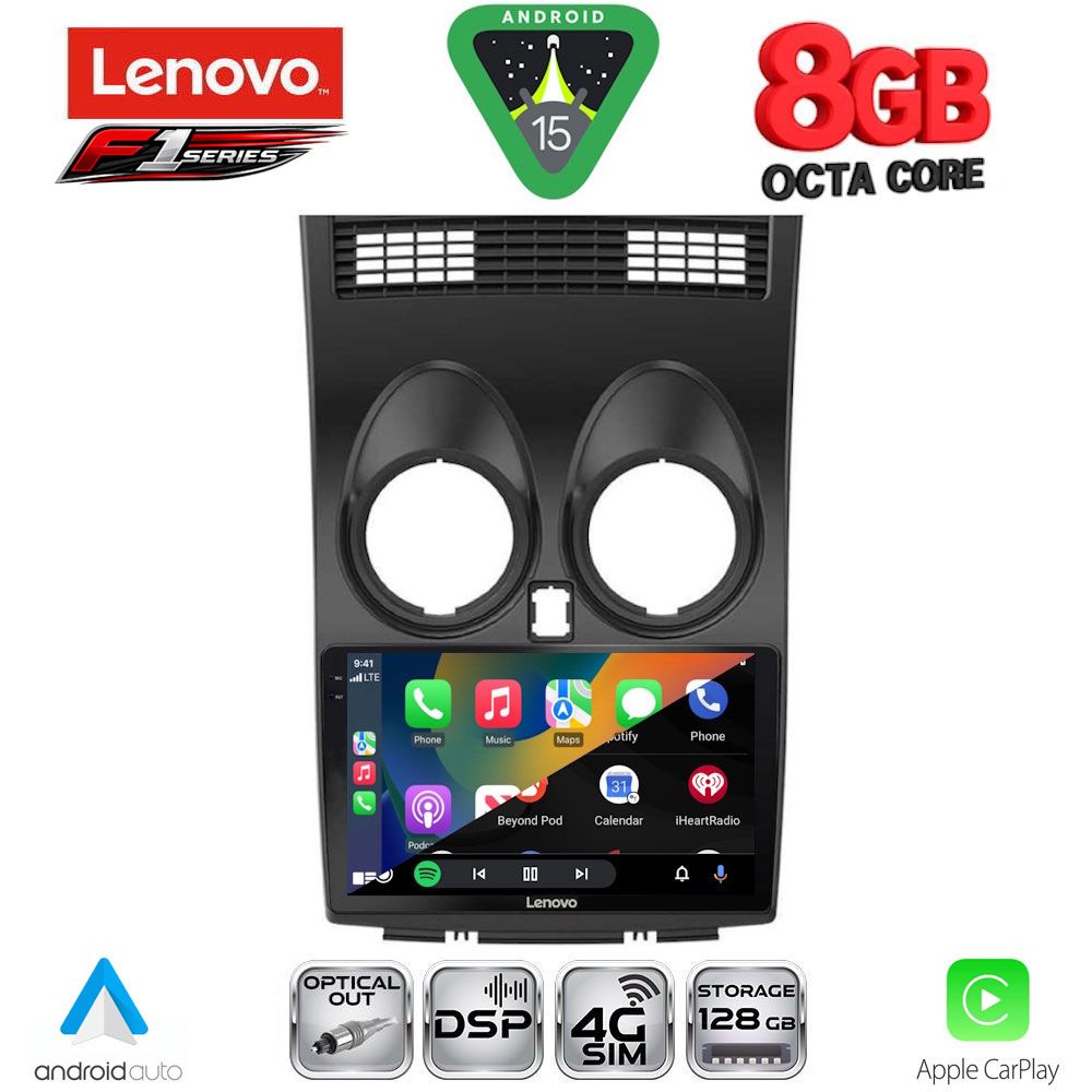 LENOVO SSR 10466_CPA (9inc) MULTIMEDIA TABLET for NISSAN QASHQAI mod. 2007-2014 LENOVO SSR 10466_CPA (9inc) MULTIMEDIA TABLET for NISSAN QASHQAI mod. 2007-2014