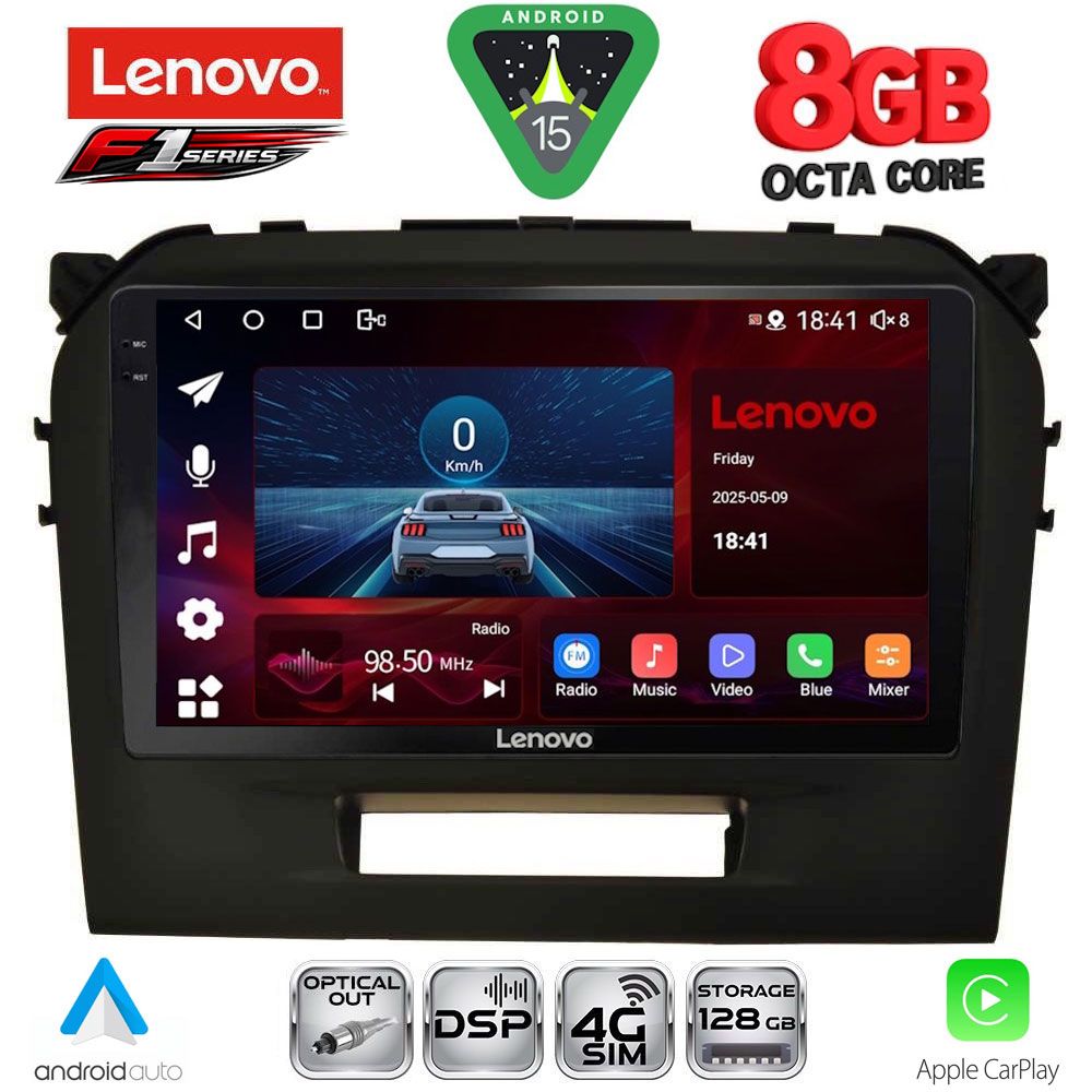 LENOVO SSR 10697BL_CPA (9inc) MULTIMEDIA TABLET for SUZUKI VITARA mod. 2016-2022 (BLACK) LENOVO SSR 10697BL_CPA (9inc) MULTIMEDIA TABLET for SUZUKI VITARA mod. 2016-2022 (BLACK)