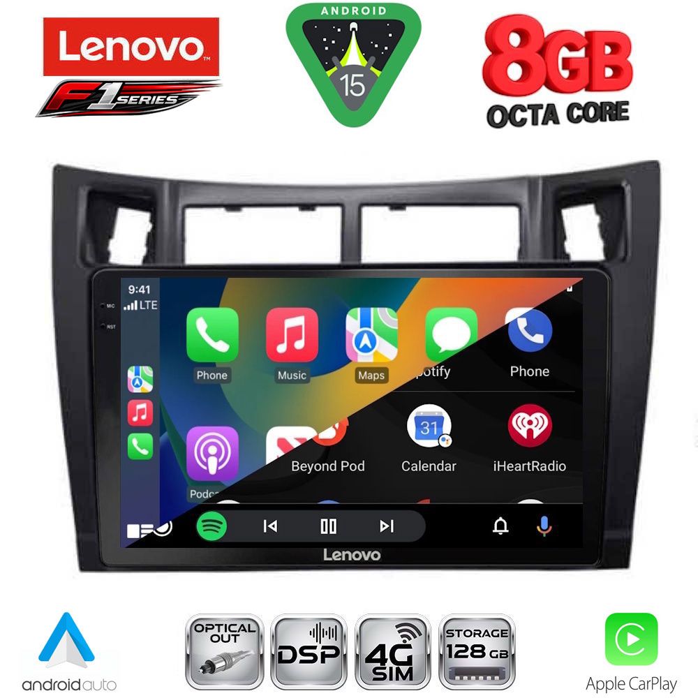 LENOVO SSR 10736BL_CPA (9inc) MULTIMEDIA TABLET for TOYOTA YARIS mod. 2006-2011 (BLACK) LENOVO SSR 10736BL_CPA (9inc) MULTIMEDIA TABLET for TOYOTA YARIS mod. 2006-2011 (BLACK)