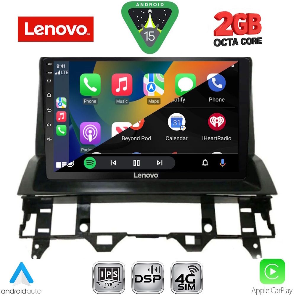 LENOVO LVF 5376_CPA DASH (10inc) MULTIMEDIA TABLET for MAZDA 6 mod. 2002-2008 LENOVO LVF 5376_CPA DASH (10inc) MULTIMEDIA TABLET for MAZDA 6 mod. 2002-2008
