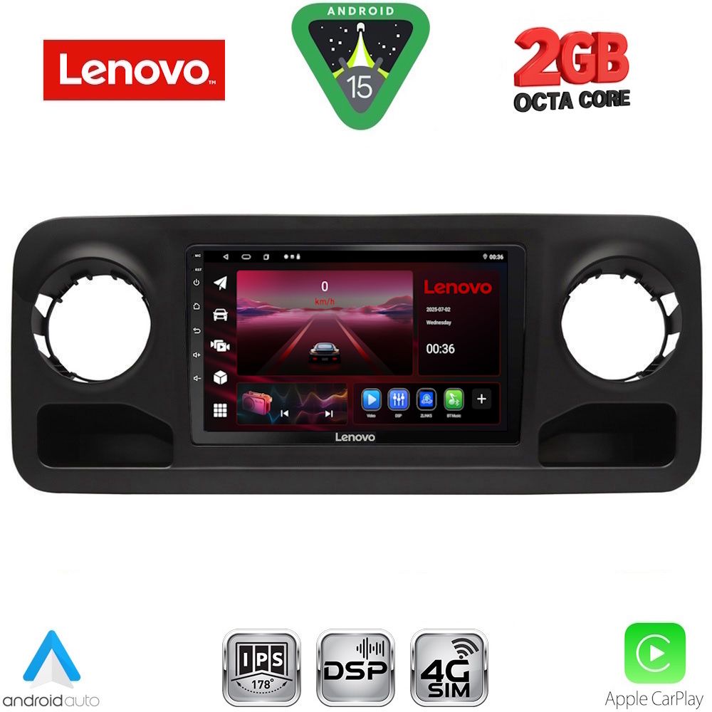 LENOVO LVF 5424_CPA (10inc) MULTIMEDIA TABLET for MERCEDES SPRINTER mod. 2018-2026 LENOVO LVF 5424_CPA (10inc) MULTIMEDIA TABLET for MERCEDES SPRINTER mod. 2018-2026