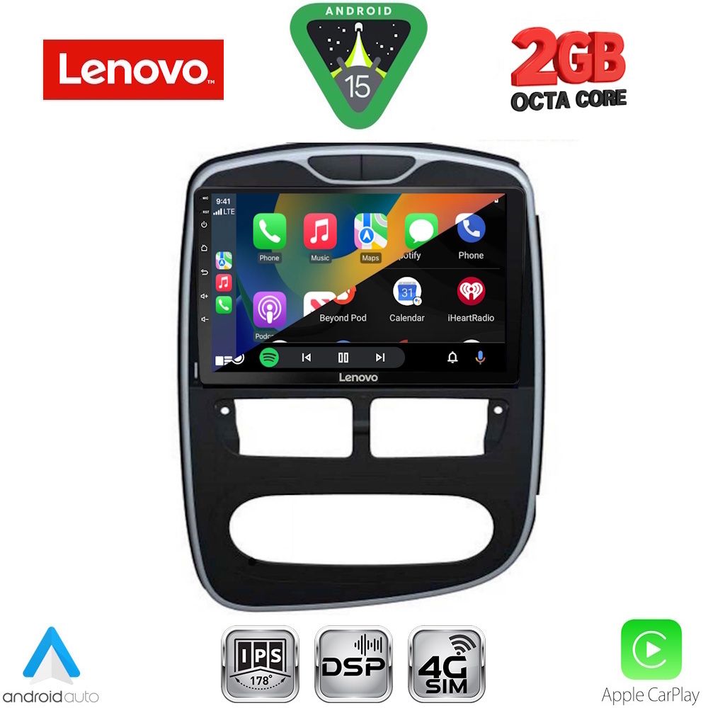 LENOVO LVF 5544_CPA (10inc) MULTIMEDIA TABLET for RENAULT CLIO mod. 2012-2015 LENOVO LVF 5544_CPA (10inc) MULTIMEDIA TABLET for RENAULT CLIO mod. 2012-2015