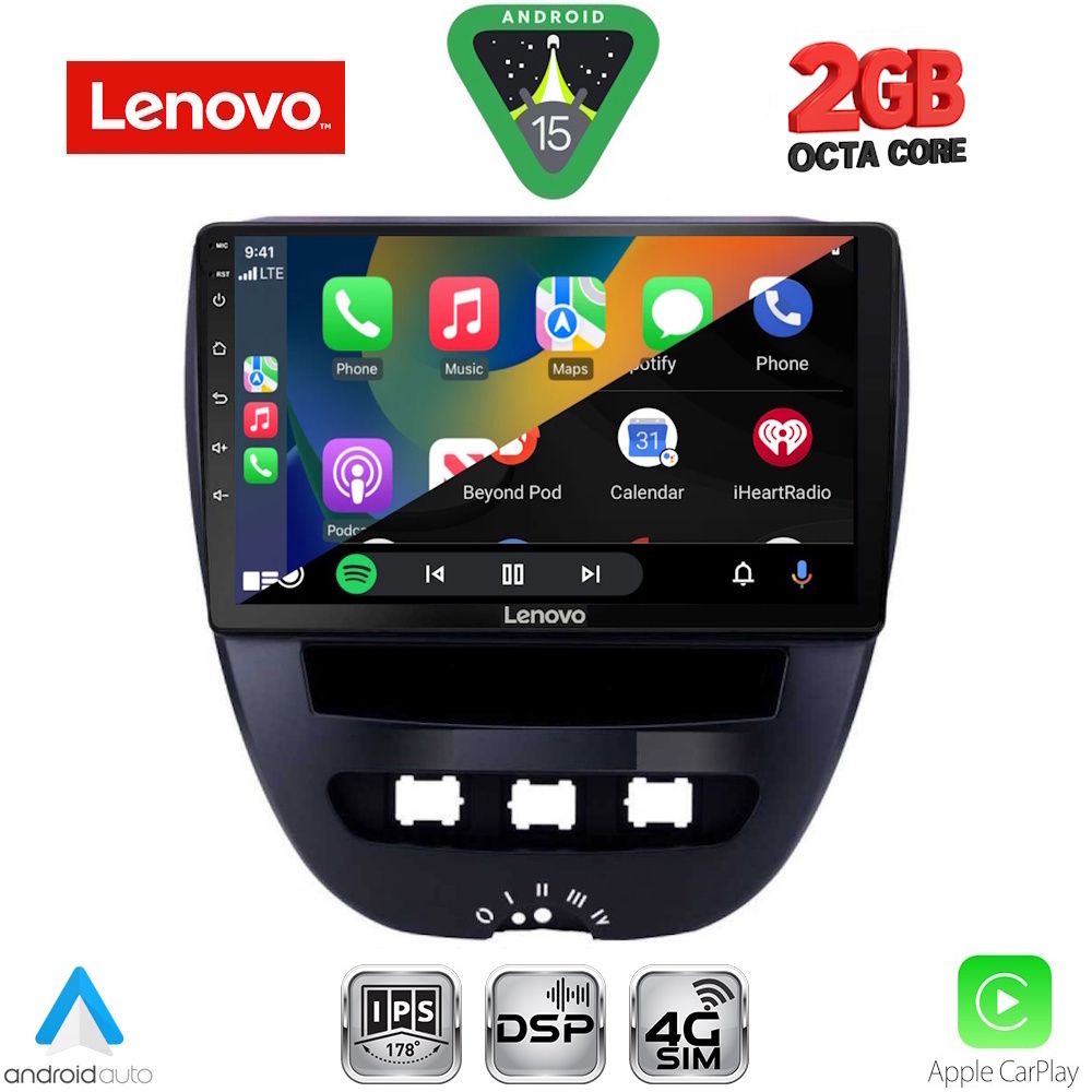 LENOVO LVF 5707_CPA (10inc) MULTIMEDIA TABLET for CITROEN C1-PEUGEOT 107-TOYOTA AYGO mod. 2005-2014 LENOVO LVF 5707_CPA (10inc) MULTIMEDIA TABLET for CITROEN C1-PEUGEOT 107-TOYOTA AYGO mod. 2005-2014