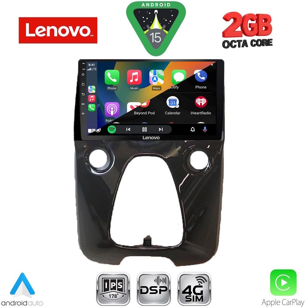 LENOVO LVF 5708_CPA A/C (10inc) MULTIMEDIA TABLET for CITROEN C1-PEUGEOT 108-TOYOTA AYGO mod. 2014-2022 LENOVO LVF 5708_CPA A/C (10inc) MULTIMEDIA TABLET for CITROEN C1-PEUGEOT 108-TOYOTA AYGO mod. 2014-2022