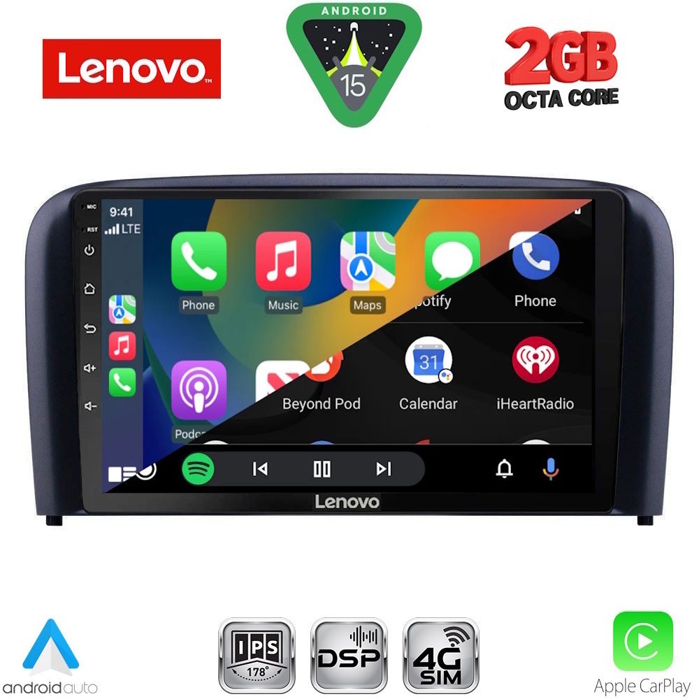 LENOVO LVF 5786_CPA (9inc) MULTIMEDIA TABLET for VOLVO S80 mod. 1999-2006 LENOVO LVF 5786_CPA (9inc) MULTIMEDIA TABLET for VOLVO S80 mod. 1999-2006