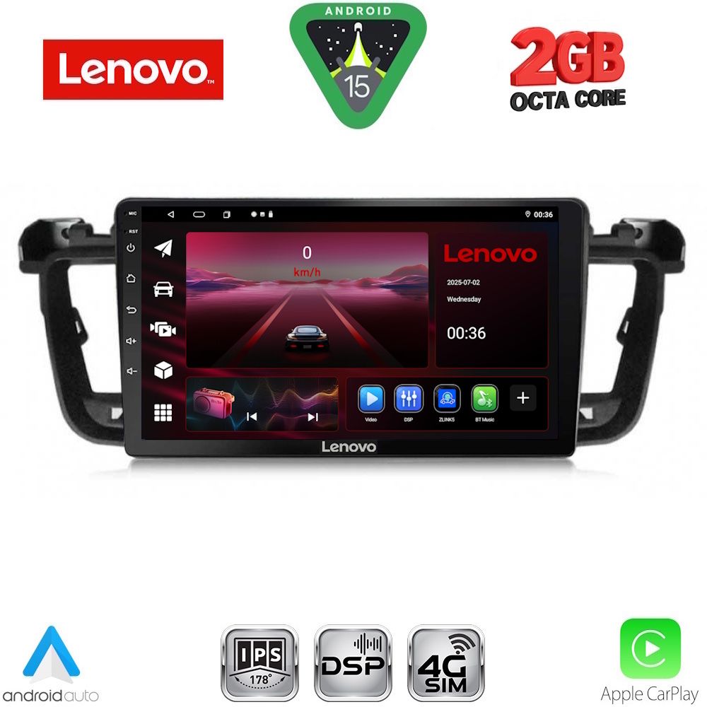 LENOVO LVF 5518_CPA (9inc) MULTIMEDIA TABLET for PEUGEOT 508 mod. 2010-2016 LENOVO LVF 5518_CPA (9inc) MULTIMEDIA TABLET for PEUGEOT 508 mod. 2010-2016
